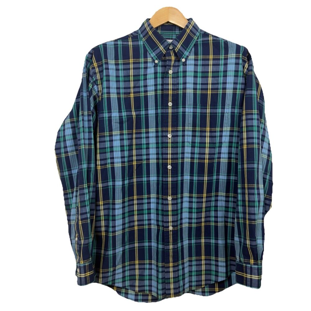 Brooks Brothers Madison Mens L Long Sleeve Button Down Shirt Multicolor Plaid